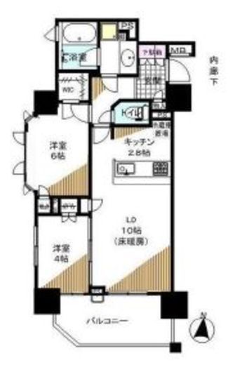 クレヴィア東陽町 4階 間取り図
