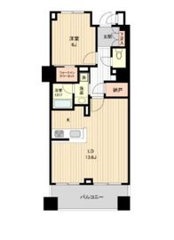 HF銀座レジデンスイースト 1302 間取り図