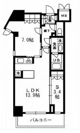 レジディア杉並方南町 513 間取り図