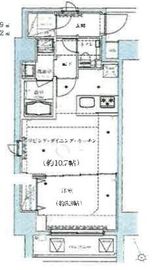 ベルシード上野松が谷 4階 間取り図