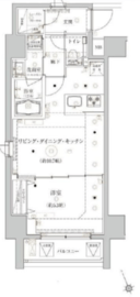 ベルシード上野松が谷 8階 間取り図