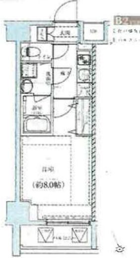 ベルシード上野松が谷 6階 間取り図