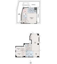 ライオンズマンション麻布十番南 501 間取り図