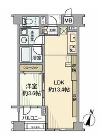 ダイナシティ三宿 6階 間取り図