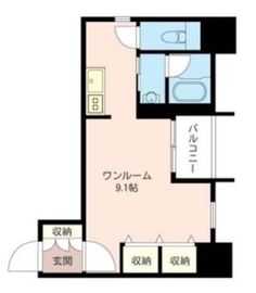 エスティメゾン恵比寿 301 間取り図