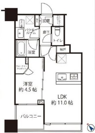 シティタワー武蔵小山 11階 間取り図