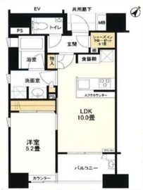 パークリュクス築地 6階 間取り図