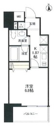 ウェルスクエア神保町 5階 間取り図