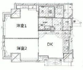 アジュール神田錦町 201 間取り図