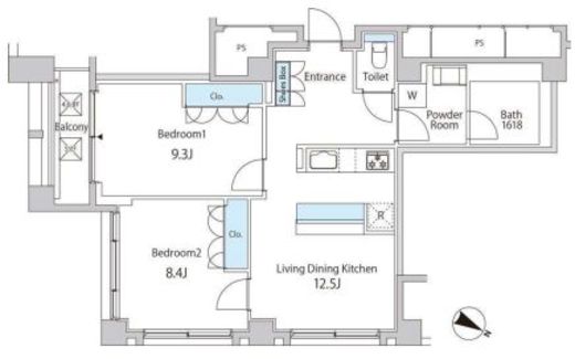 TKB高尾稲荷 502 間取り図