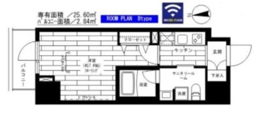 ステージファースト秋葉原 7階 間取り図