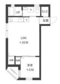 アーバンパーク不動前 201 間取り図