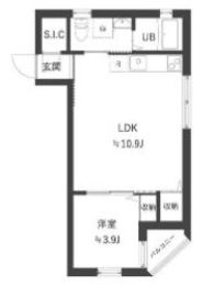 アーバンパーク不動前 304 間取り図