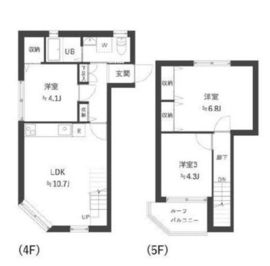 アーバンパーク不動前 401 間取り図