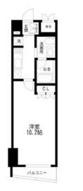 レジディア幡ヶ谷 403 間取り図