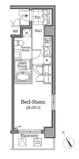 レジディア用賀 210 間取り図