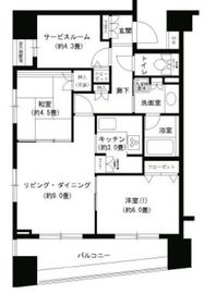 パークキューブ浅草田原町 402 間取り図