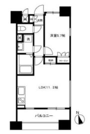 ロータス神楽坂 14階 間取り図