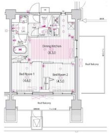 ガーラ・グランディ大森西 7階 間取り図