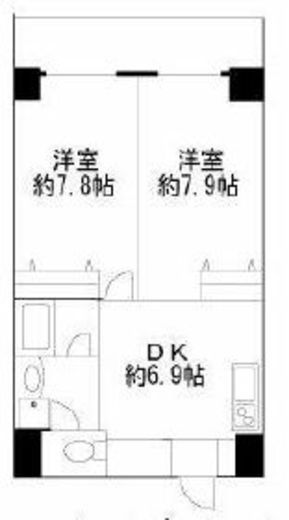 ヒューリックレジデンス参宮橋 203 間取り図