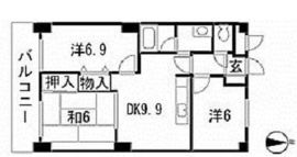 ツインタワーすみとし住吉館 13階 間取り図