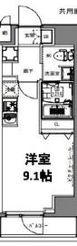S-RESIDENCE亀戸lume (エスレジデンス亀戸ルーメ) 402 間取り図