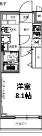 S-RESIDENCE亀戸lume (エスレジデンス亀戸ルーメ) 1103 間取り図