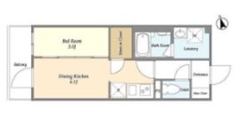CAVANA新宿夏目坂 (カバナ新宿夏目坂) 302 間取り図