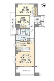 ブランズ・ジオ等々力 5階 間取り図