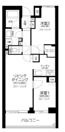 ブランズ中野上ノ原 2階 間取り図