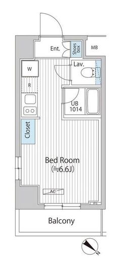 アレージュマン日本橋人形町 801 間取り図