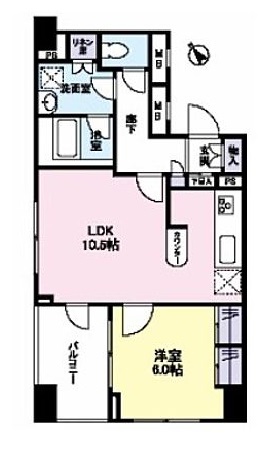 アルス中目黒ヴィルトレーテ 1階 間取り図