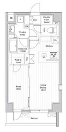 ハーモニーレジデンス高田馬場 101 間取り図