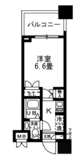 レジディア錦糸町 507 間取り図