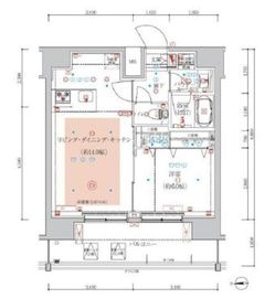 アルテシモクルセ 14階 間取り図