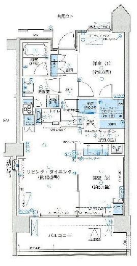 パークホームズ品川ザ レジデンス 7階 間取り図