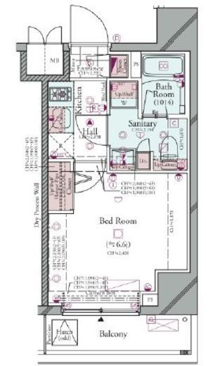 コンシェリア白金台 TOKYO PLATINUM 2階 間取り図