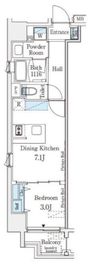 シーズンフラッツ錦糸町WEST 202 間取り図