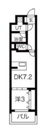 シーズンフラッツ錦糸町WEST 402 間取り図