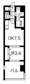 シーズンフラッツ錦糸町WEST 602 間取り図
