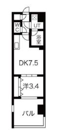 シーズンフラッツ錦糸町WEST 802 間取り図