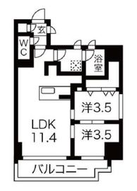 シーズンフラッツ錦糸町WEST 903 間取り図