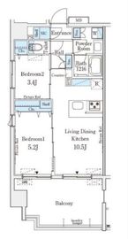 シーズンフラッツ錦糸町WEST 901 間取り図