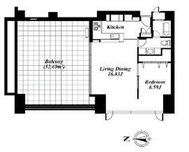 KDXレジデンス四谷 203 間取り図