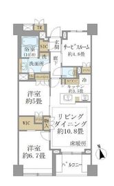 ブリリア文京江戸川橋 7階 間取り図