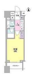 パークフラッツ中目黒 204 間取り図