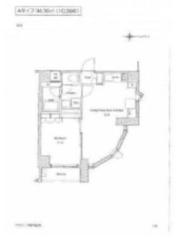 ソサエティ荏原中延 302 間取り図