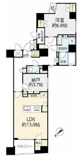 プロスタイル日本橋馬喰町 12階 間取り図