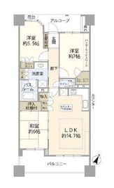 グランフォート青淵閣 6階 間取り図
