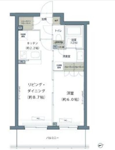 ヒューリックレジデンス豪徳寺 202 間取り図